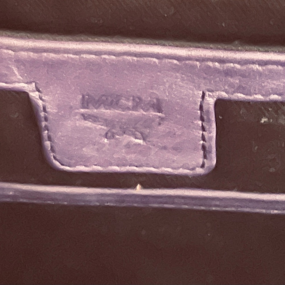 MCM rare dark purple Leather backpack! EUC! Apx 12 x 14 x 5“ - Picture 10 of 13